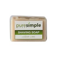Pure Simple Shaving Soap - Cedar Lime